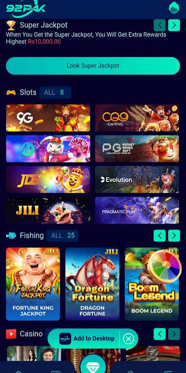 92Pak Login & Register Guide screenshot